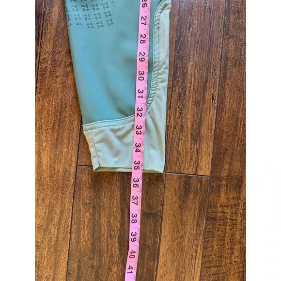 Piper by SmartPak Breeches Equestrian Riding Pants Women Medium Green Knee Patch - Picture 8 of 9